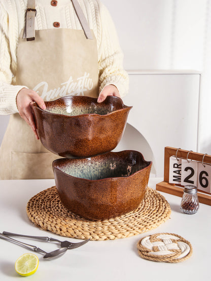 Espresso Stone Organic Deep Bowl Set