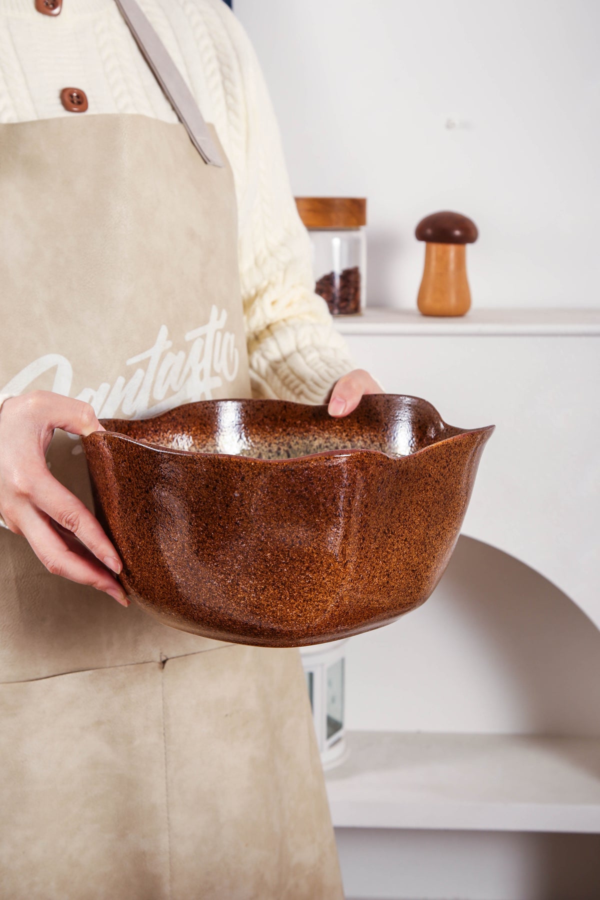 Espresso Stone Organic Deep Bowl Set