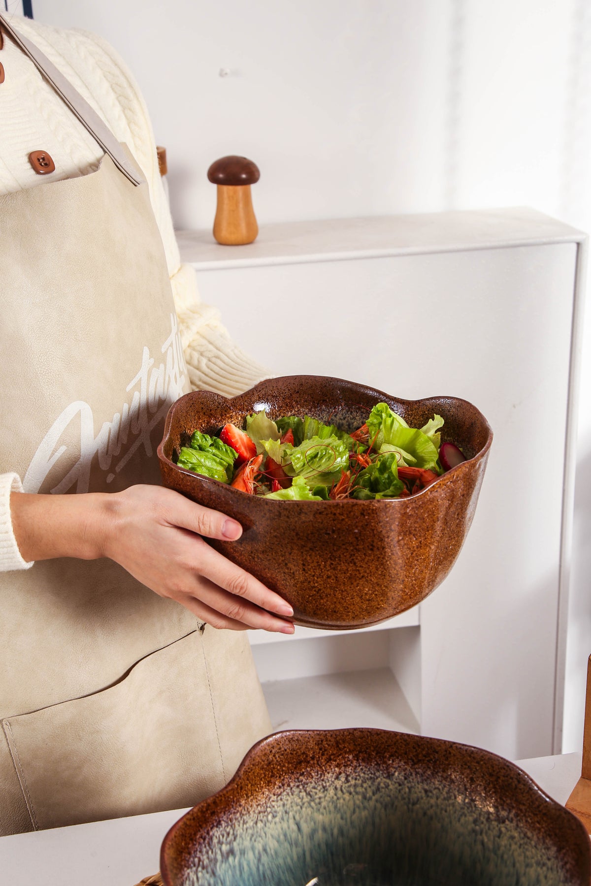 Espresso Stone Organic Deep Bowl Set