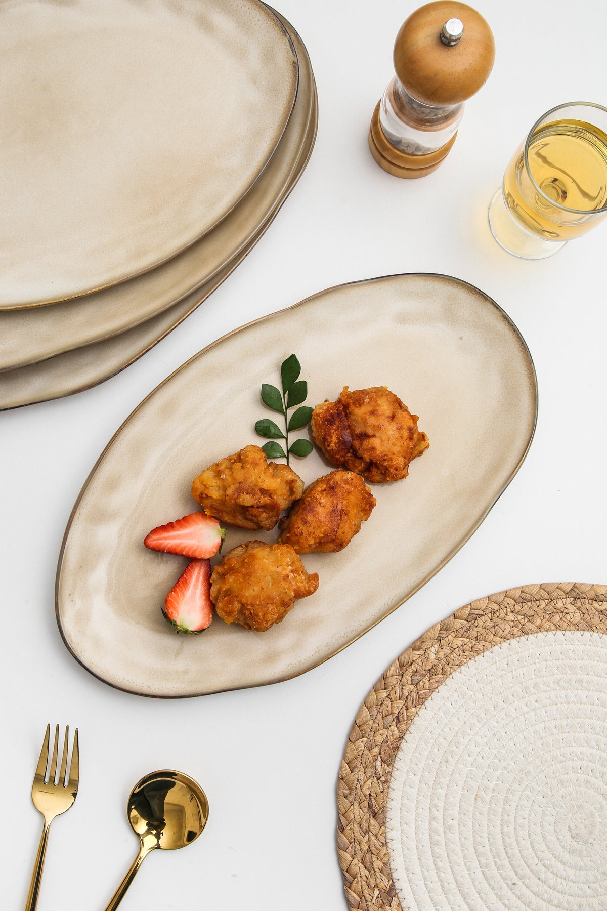 Crema Organic Serving Platter Set