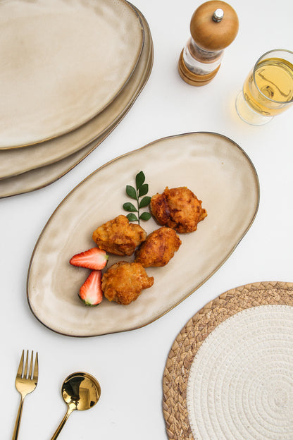 Crema Organic Serving Platter Set