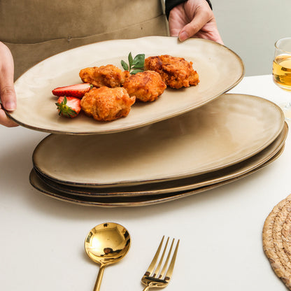 Crema Organic Serving Platter Set