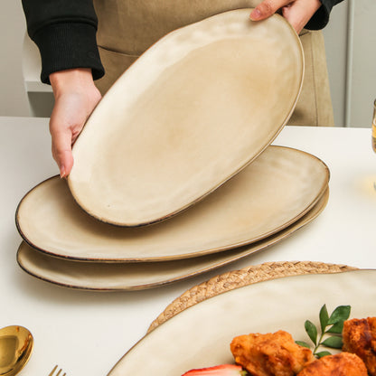 Crema Organic Serving Platter Set