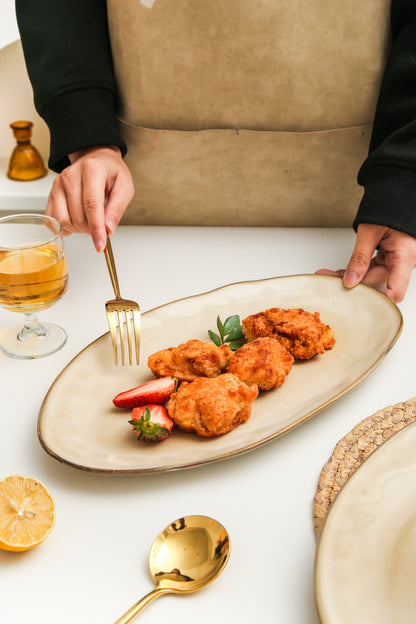 Crema Organic Serving Platter Set
