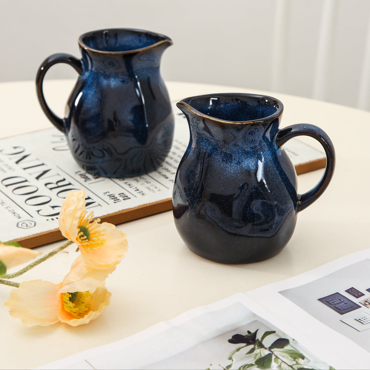 Ocean Blue Organic Creamer Pitchers