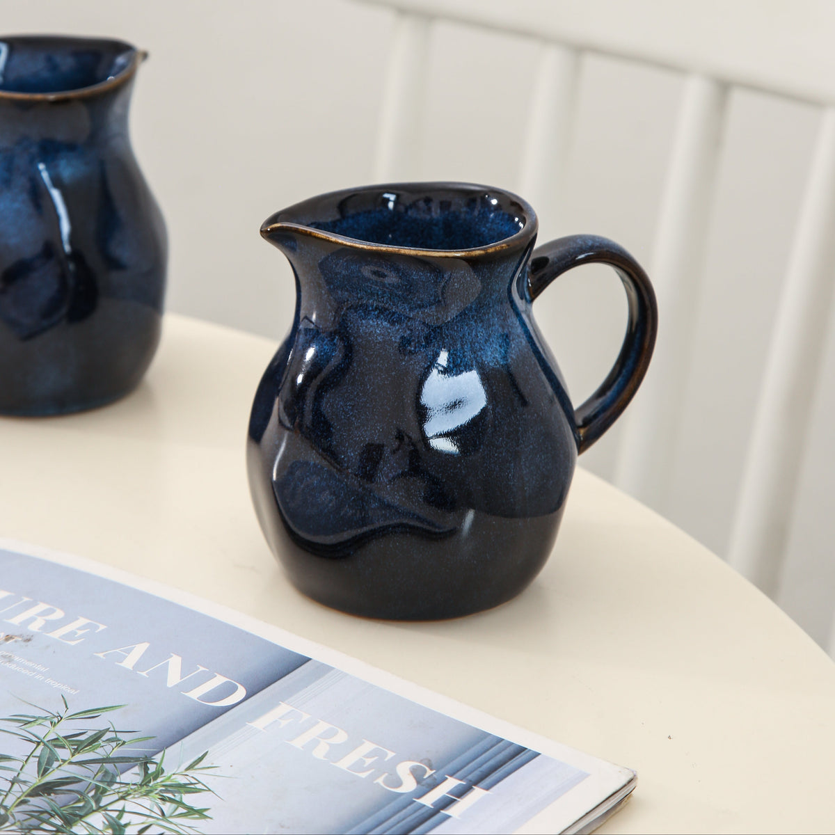 Ocean Blue Organic Creamer Pitchers