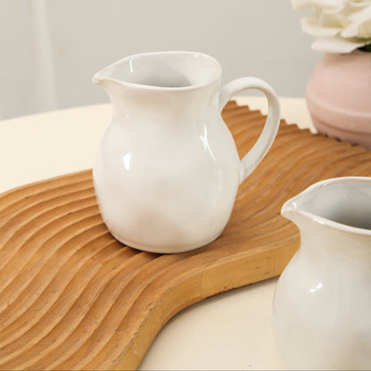 Pearl White Organic Creamer Pitcher Set