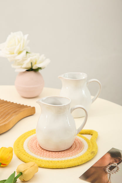 Pearl White Organic Creamer Pitcher Set
