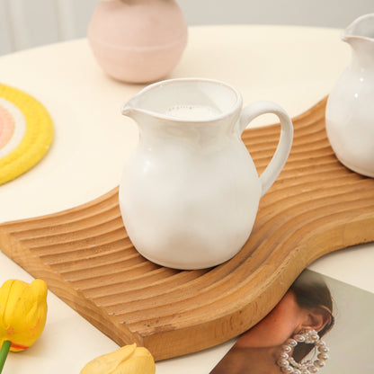 Pearl White Organic Creamer Pitcher Set
