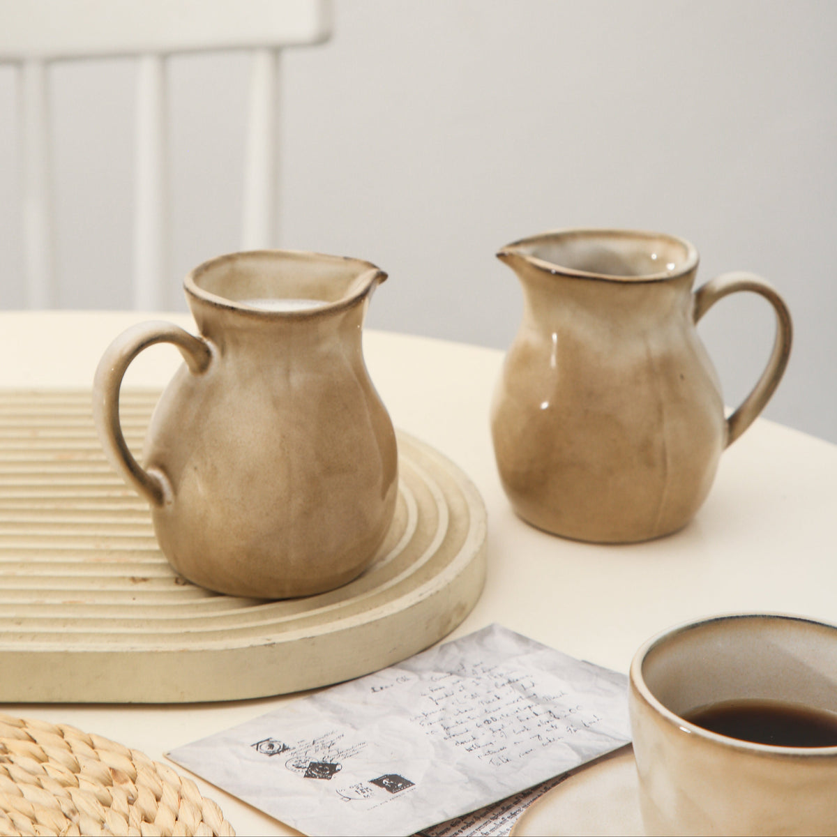 Crema  Organic Creamer Pitcher Set