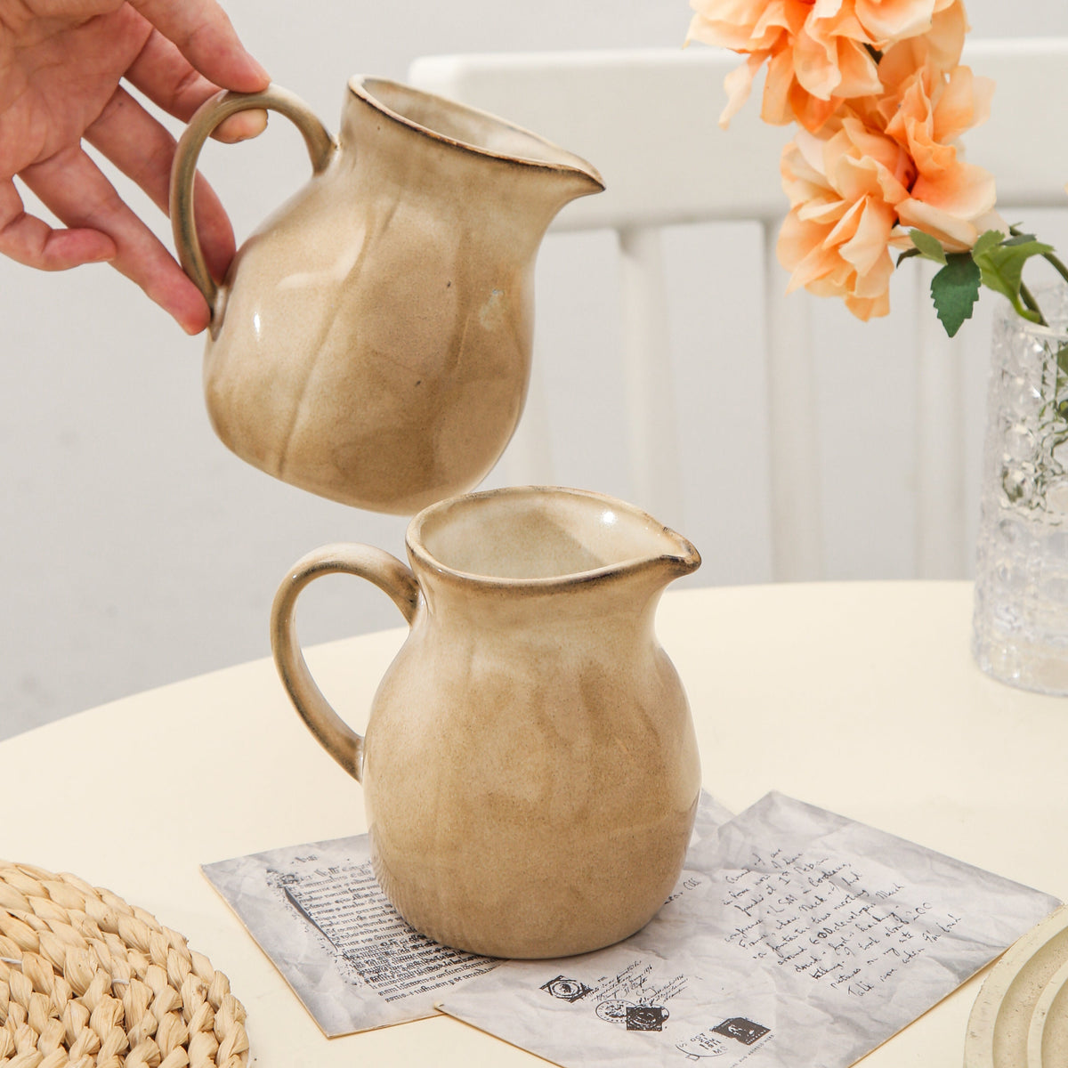 Crema  Organic Creamer Pitcher Set