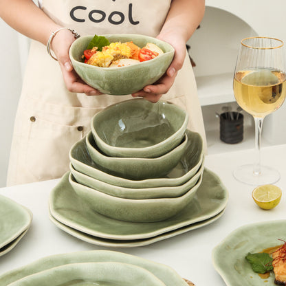 Royal Olive 16-Piece Organic Dinnerware Set
