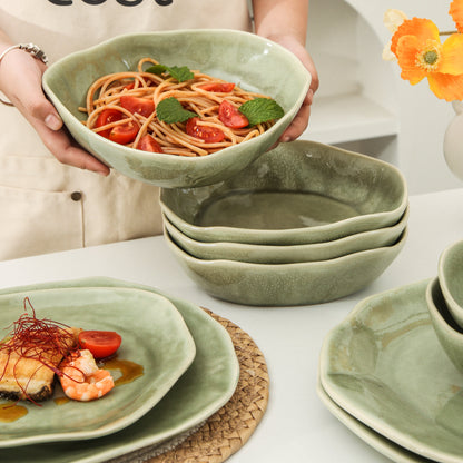 Royal Olive 16-Piece Organic Dinnerware Set