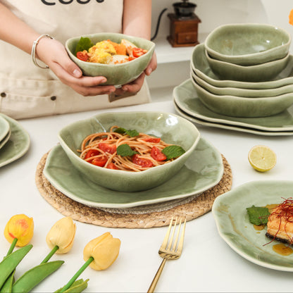 Royal Olive 16-Piece Organic Dinnerware Set