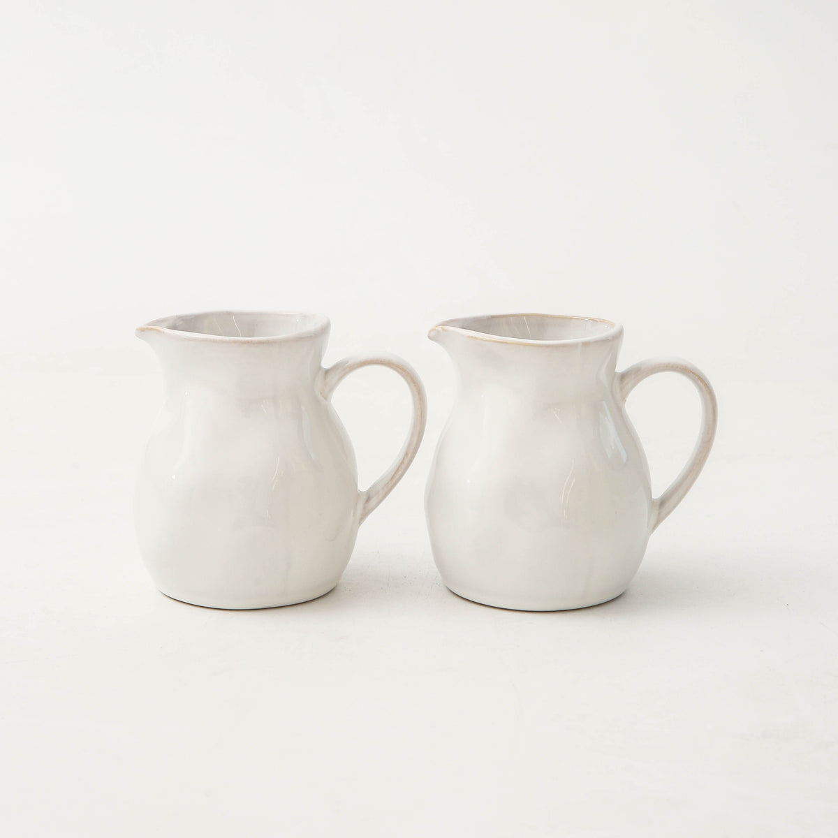 Pearl White Organic Creamer Pitcher Set