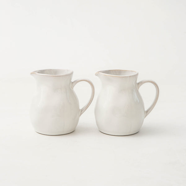 Pearl White Organic Creamer Pitcher Set