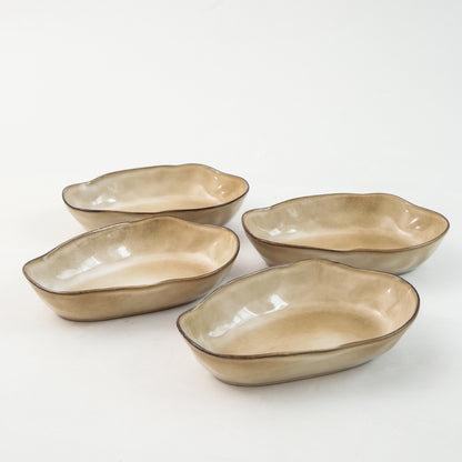Crema Organic Oval Plate Set