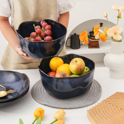Ocean Blue Organic Deep Bowl Set
