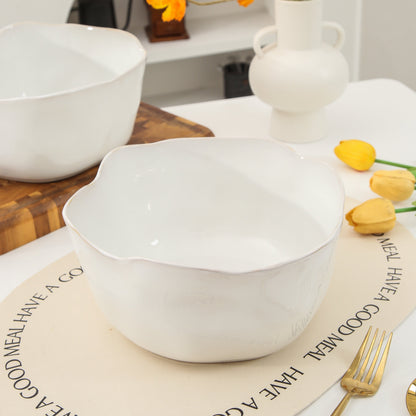 Pearl White Organic Deep Bowl Set