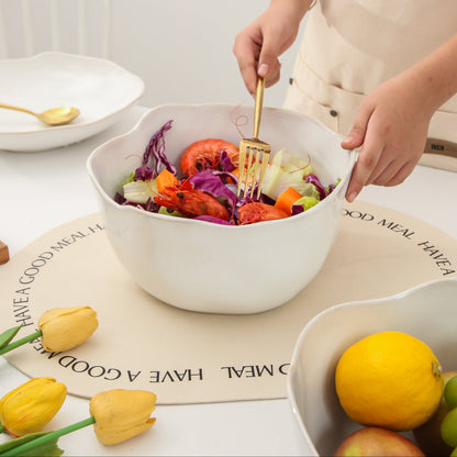 Pearl White Organic Deep Bowl Set