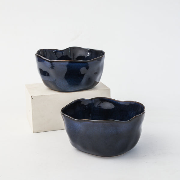 Ocean Blue Organic Deep Bowl Set