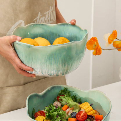 Aqua Blue Organic Deep Bowl Set