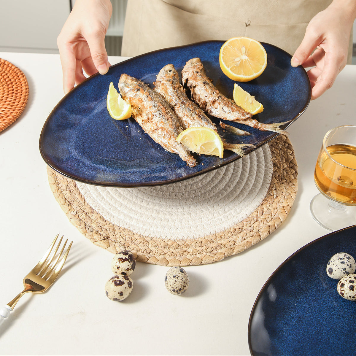 Ocean Blue Organic Serving Platter