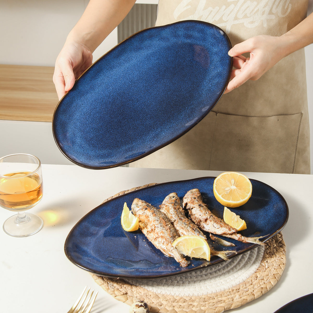 Ocean Blue Organic Serving Platter