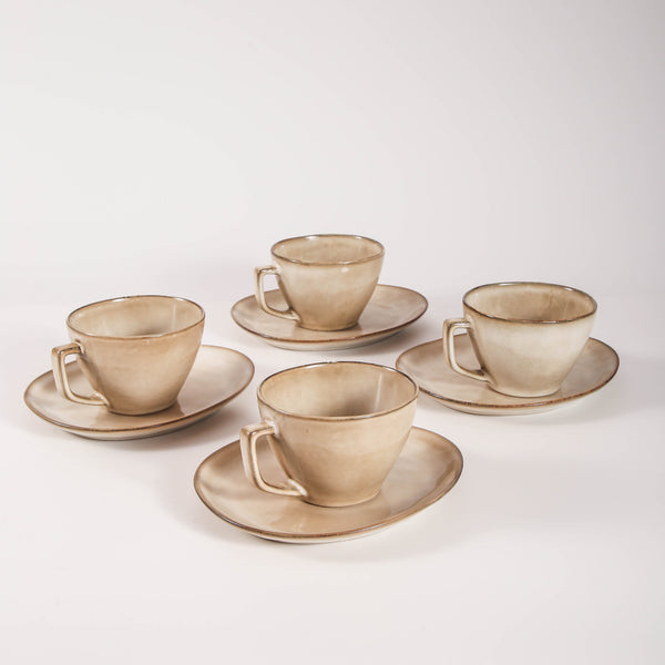 Crema Large Cup & Saucer Set