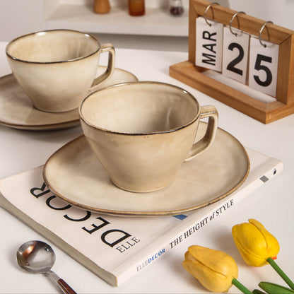 Crema Large Cup & Saucer Set