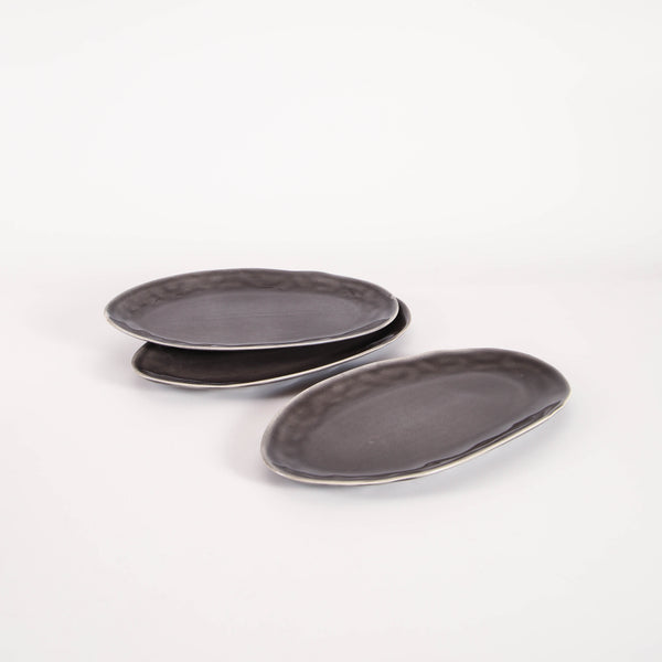 Royal Graphite Organic Serving Platter Set