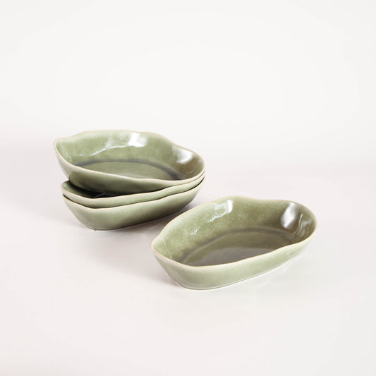 Royal Olive Organic Oval Plate Set