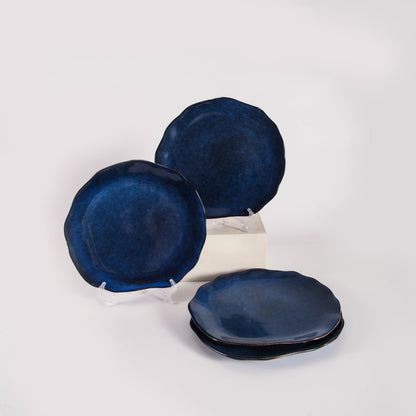 Ocean Blue Organic Grand Dinner Plate Set