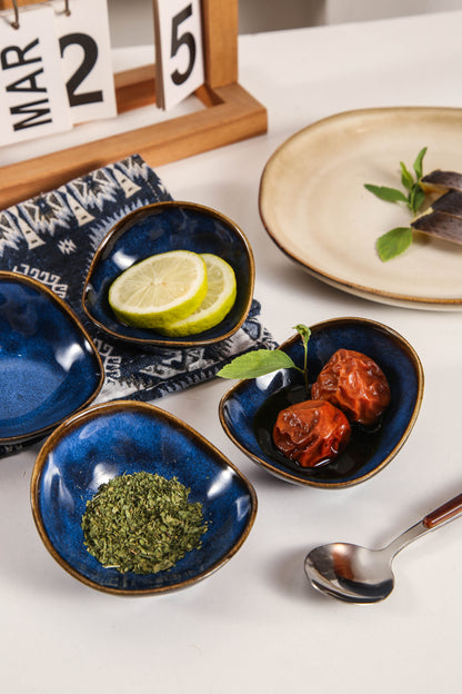 Ocean Blue Organic Pinch Bowl Set