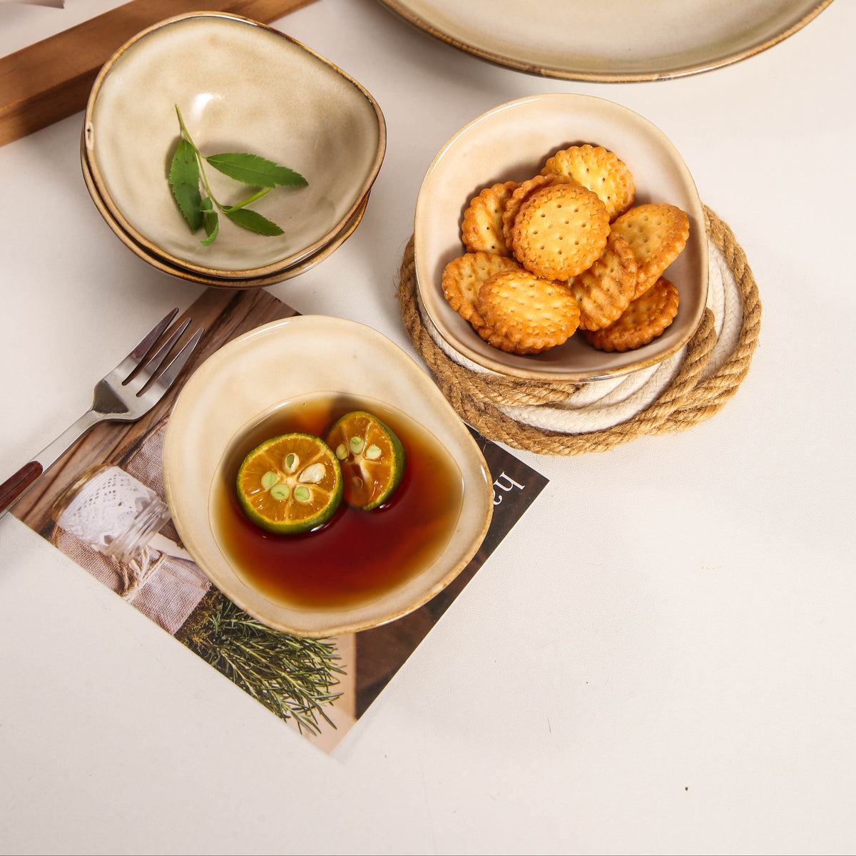 Crema Organic Pinch Bowl Set