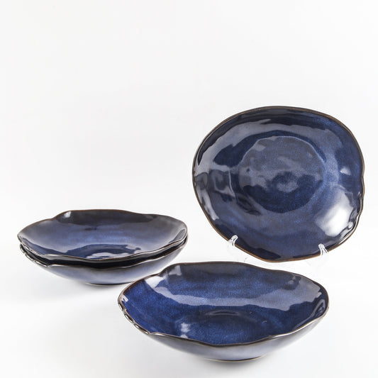 Ocean Blue Organic Deep Plate Set