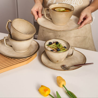 Crema Large Cup & Saucer Set