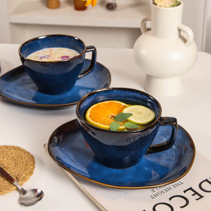 Ocean Blue Large Cup & Saucer Set