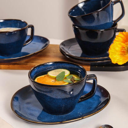 Ocean Blue Large Cup & Saucer Set
