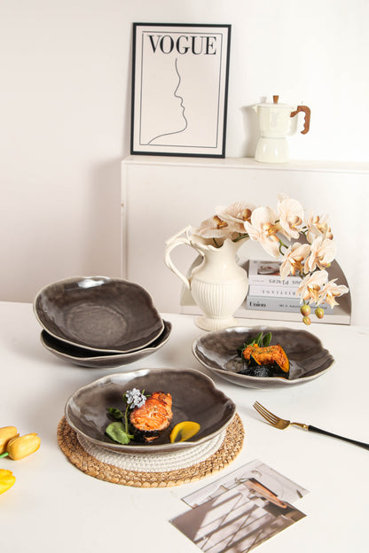 Royal Graphite Organic Deep Plate Set