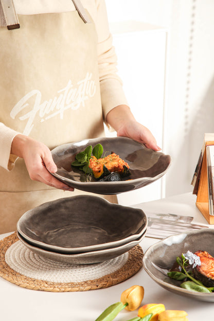 Royal Graphite Organic Deep Plate Set