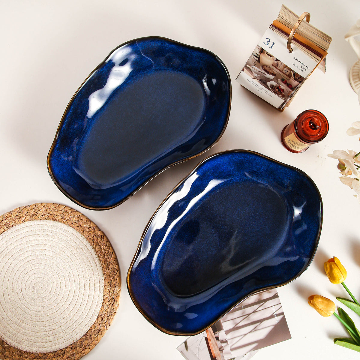 Ocean Blue Signature Platter Set