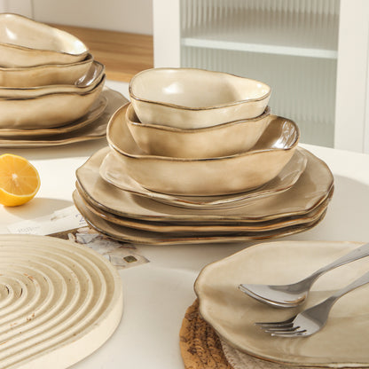 Crema 16-Piece Organic Dinnerware Set