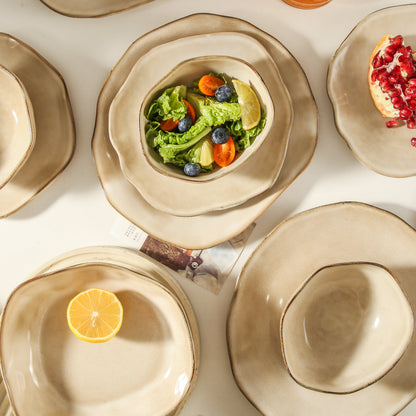 Crema 16-Piece Organic Dinnerware Set