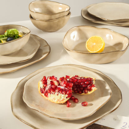 Crema 16-Piece Organic Dinnerware Set