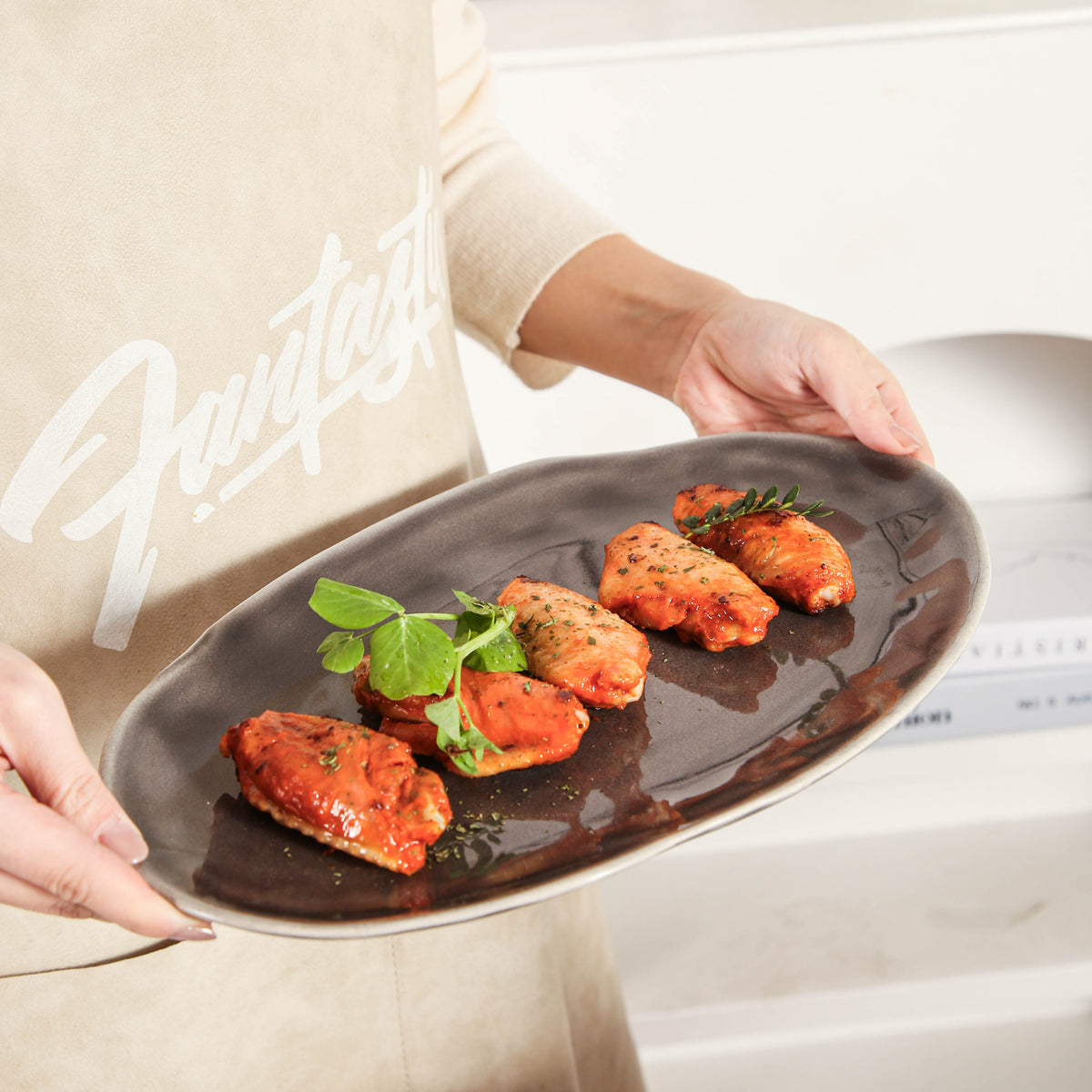 Royal Graphite Organic Serving Platter Set