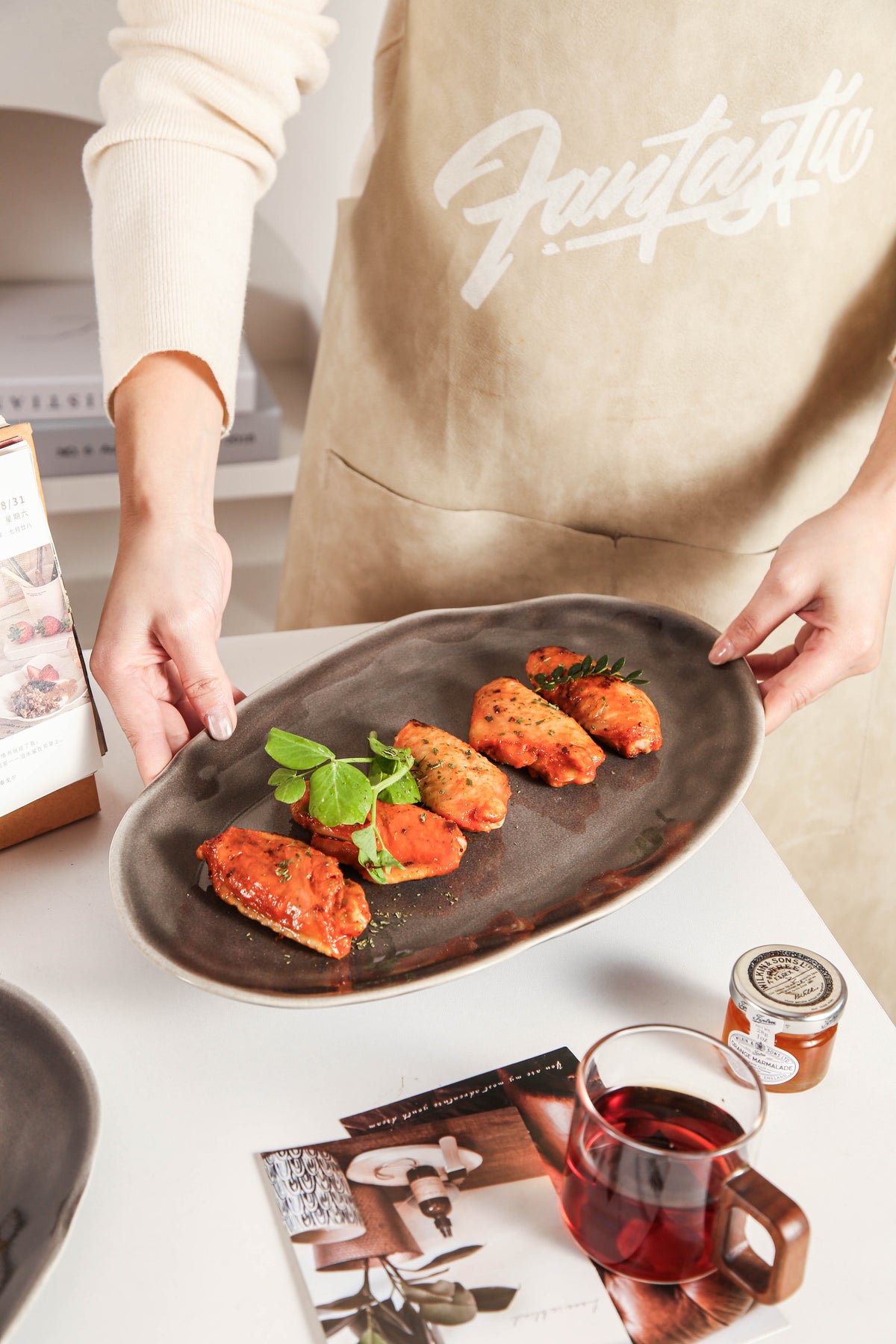 Royal Graphite Organic Serving Platter Set