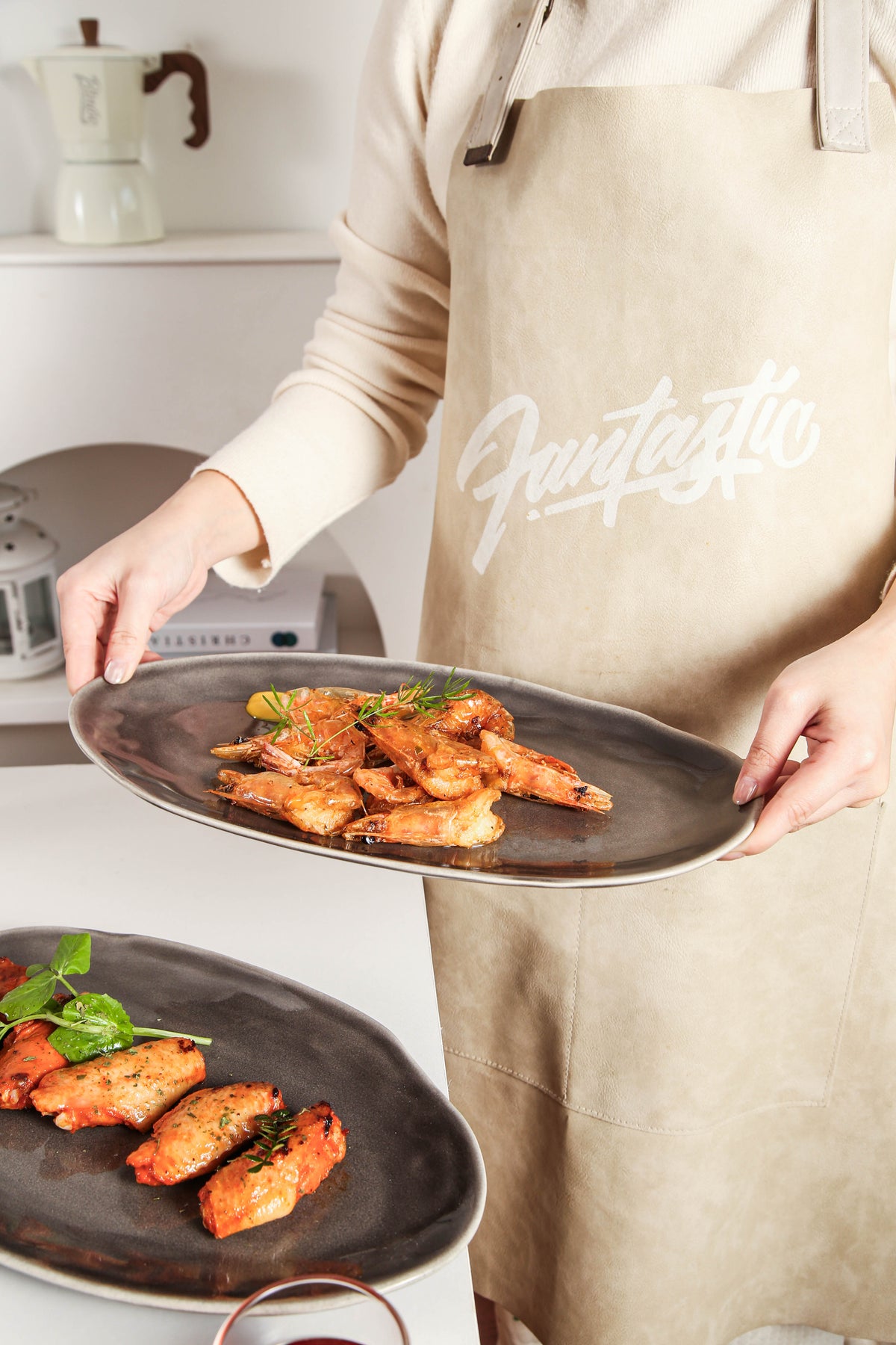 Royal Graphite Organic Serving Platter Set