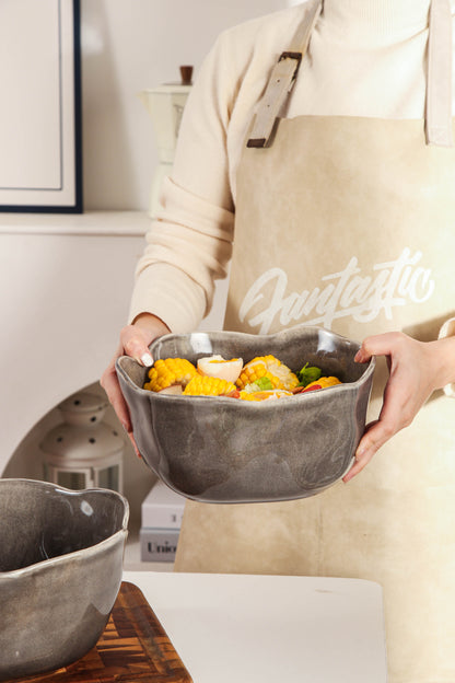 Royal Graphite Organic Deep Bowl Set