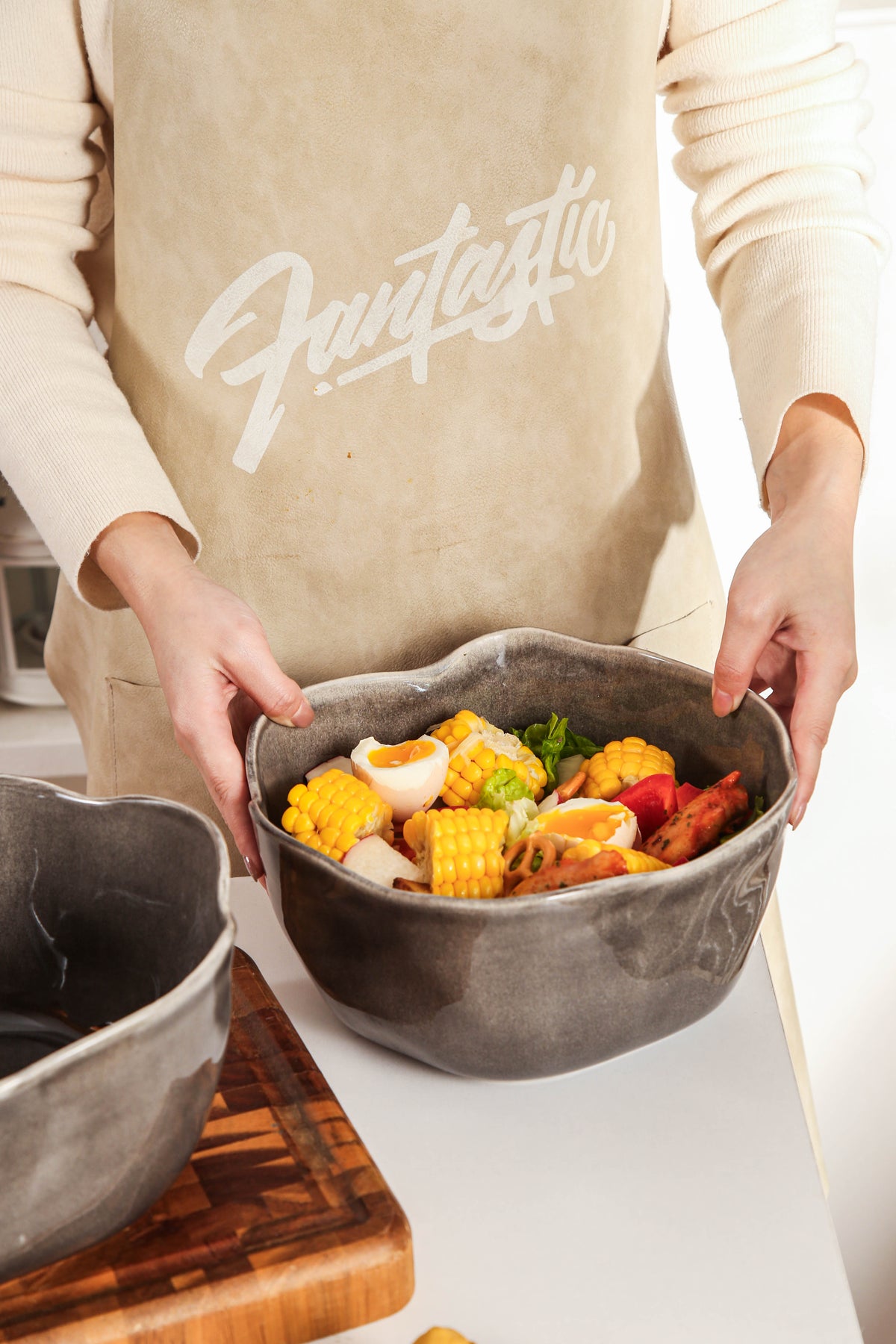 Royal Graphite Organic Deep Bowl Set